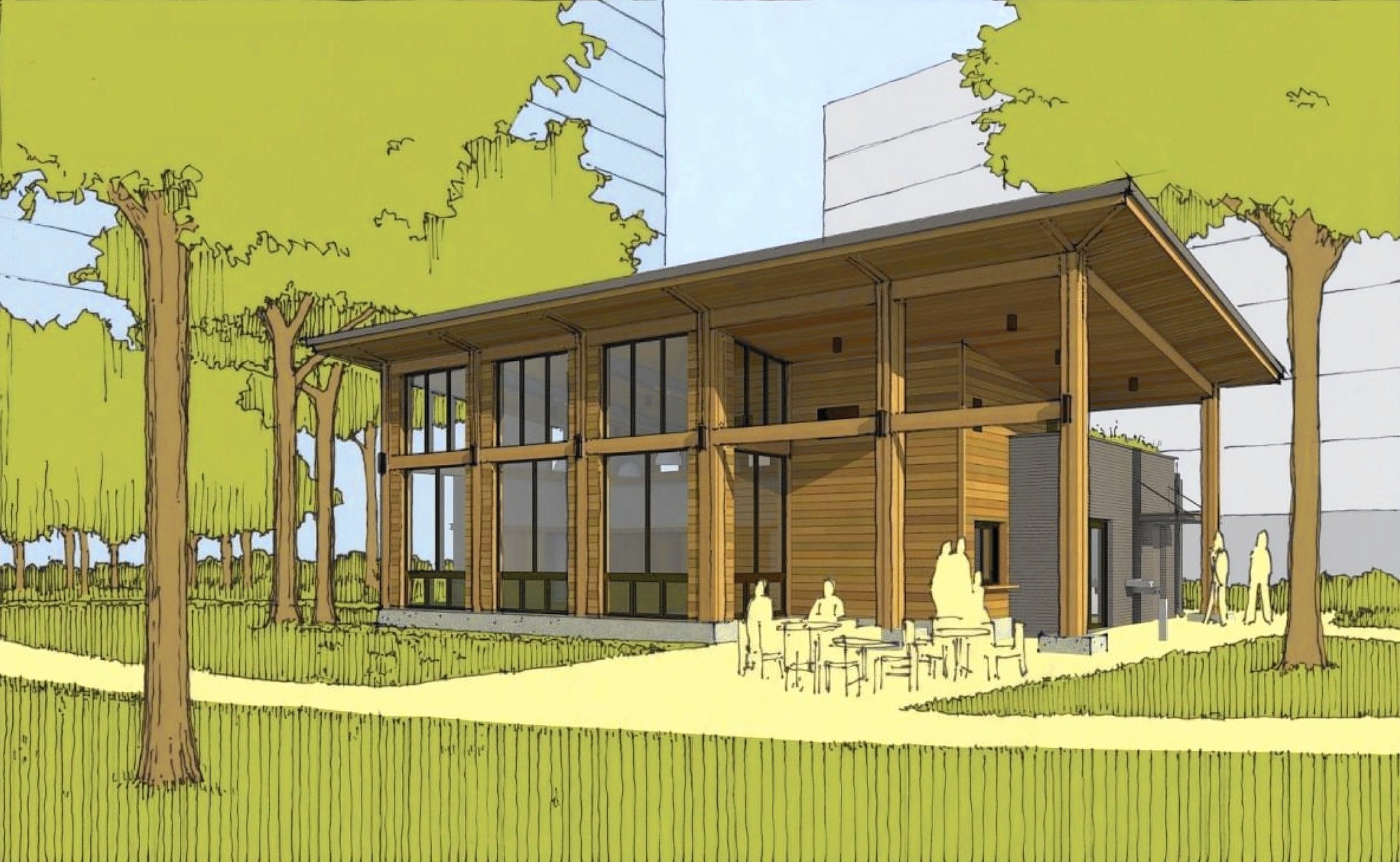 Art rendering of the new Environmental Education Center
