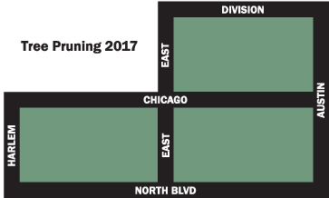 graphic depicting tree pruning area for 2017