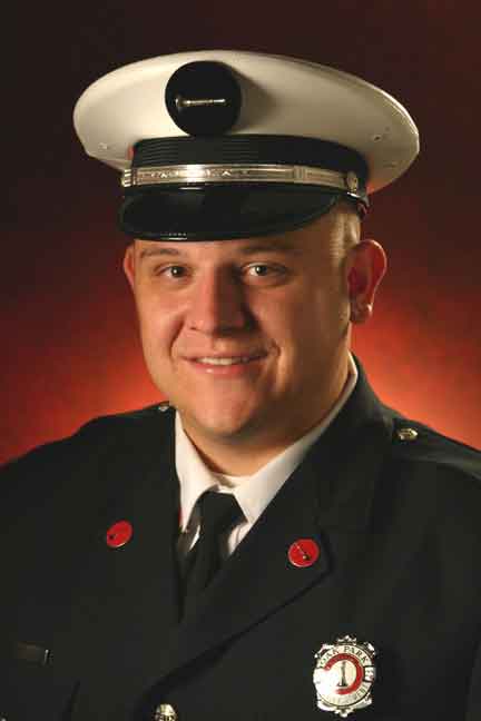 photograph of new Deputy Fire Chief Pete Pilafas