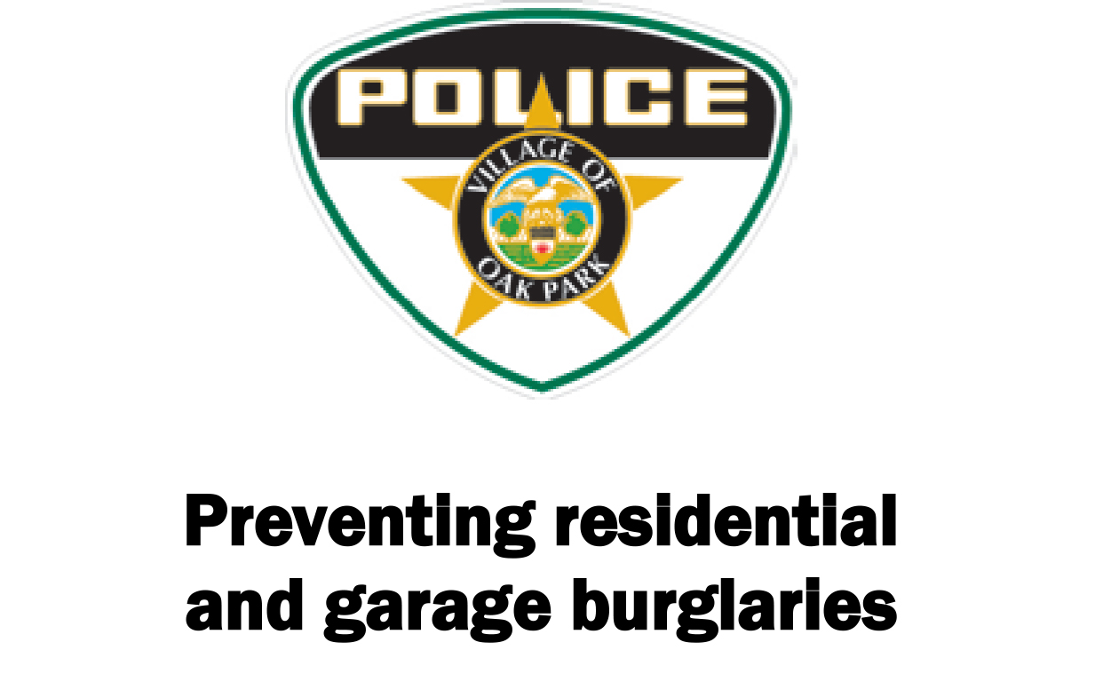 link to tips for preventing residential and garage burglaries