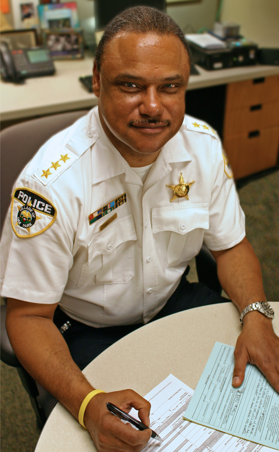 photo of Oak Park Police Chief Rick Tanksley