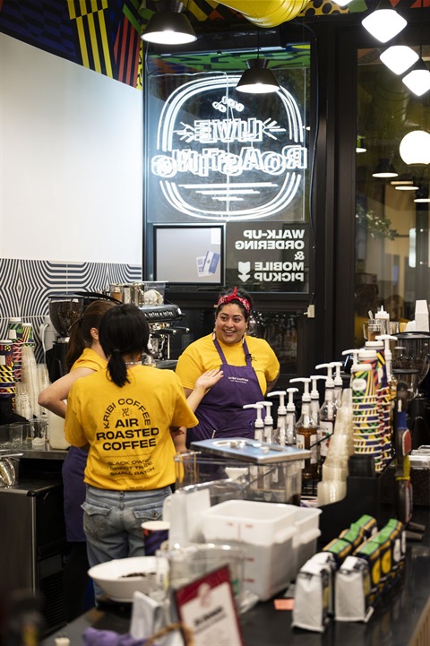 Employees at Kribi Coffee