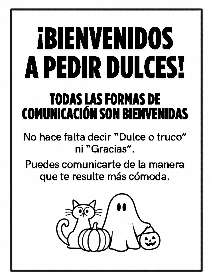 Trick or Treaters Welcome - Spanish.png