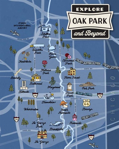 Explore Oak Park and Beyond map