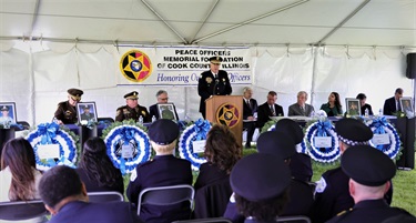 cook county memorial podium