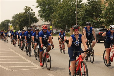 Cycle Across Illinois bikers