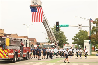 Cycle Across Illinois Fire Truck 