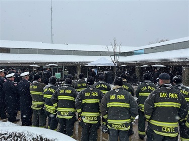 one year remembrance crowd