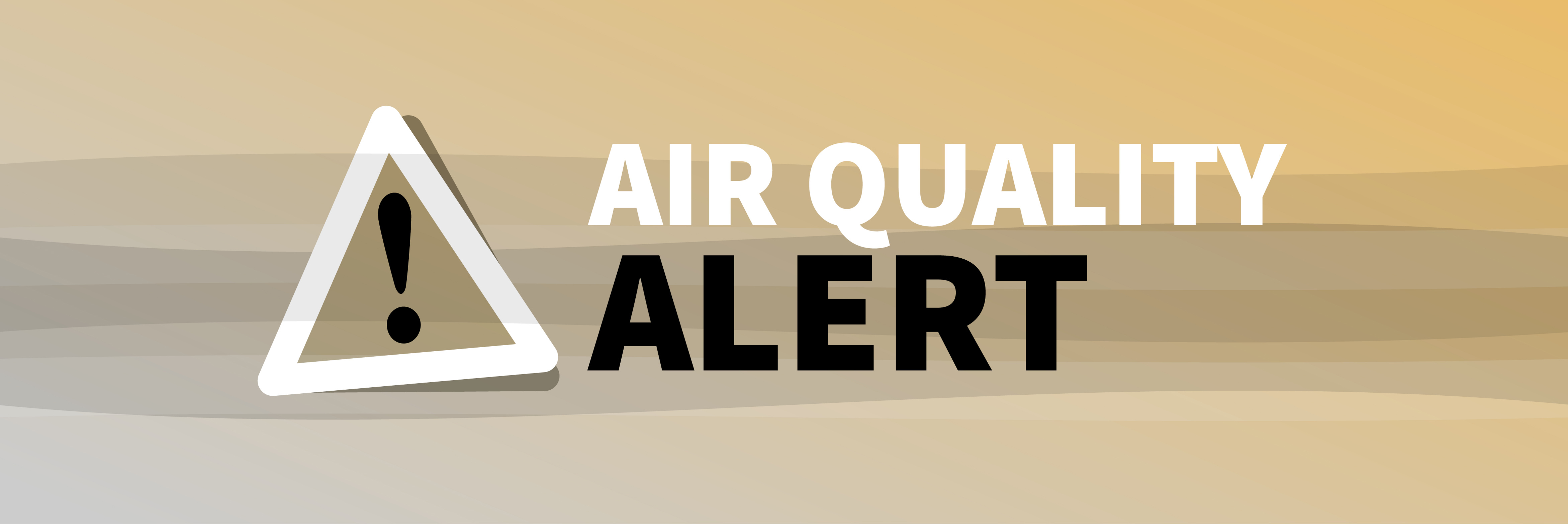 Air quality alert graphic