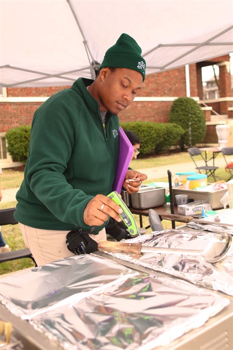 Health food inspection at event