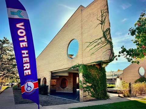 Early voting at village hall