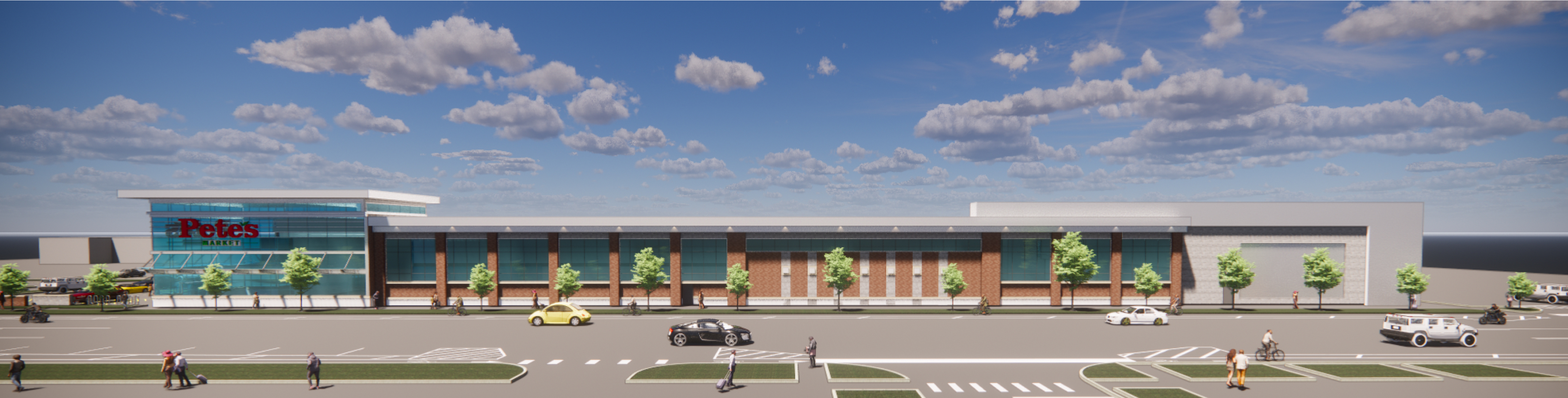 Artist's rendering of the new Pete's Fresh Market being built on Madison Street
